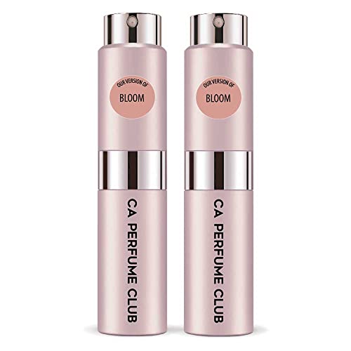 CA Perfume Impression of Bloom For Women Replica Version Fragrance Dupes Concentrated Long Lasting Eau de Parfum Spray Refillable Atomizer Bottle 0.27 Fl Oz-X2