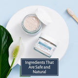 Living Well with Dr. Michelle Remineralizing Tooth Powder | Fluoride-Free Formula with Hydroxyapatite | Natural Cavity Prevention & Remineralization | Safe & Natural Ingredients | Cool Mint Flavor