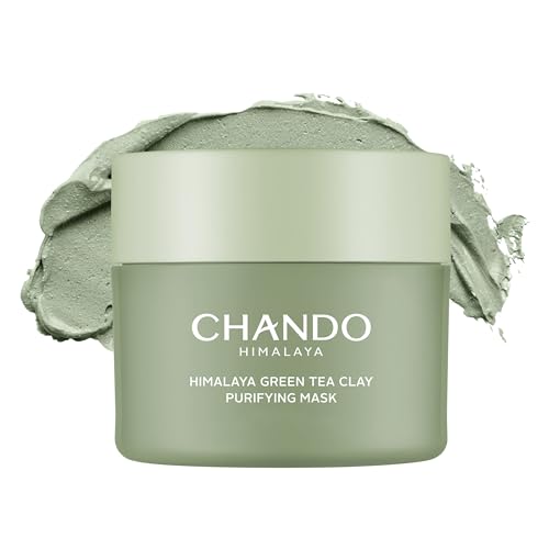 Green Tea Clay Purifying Mask 100g/3.53oz, Pore Clearing Clay Mask with Green Tea Extract and Portulaca Extract, Oil Control Mask for Oily, Combination Skin