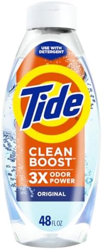 Tide Deep Cleansing Fabric Rinse with 3X Odor Power, Original Scent, 48 oz