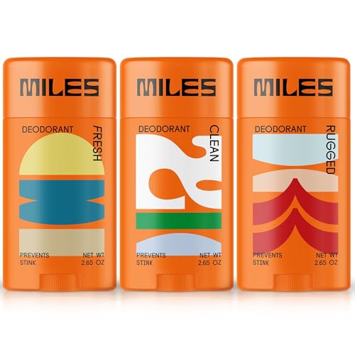 Miles Kids Deodorant for Boys and Girls - Aluminum Free Deodorant for Kids and Teens, Natural, Hypoallergenic, Made in USA (Variety Pack, 3-Pack)