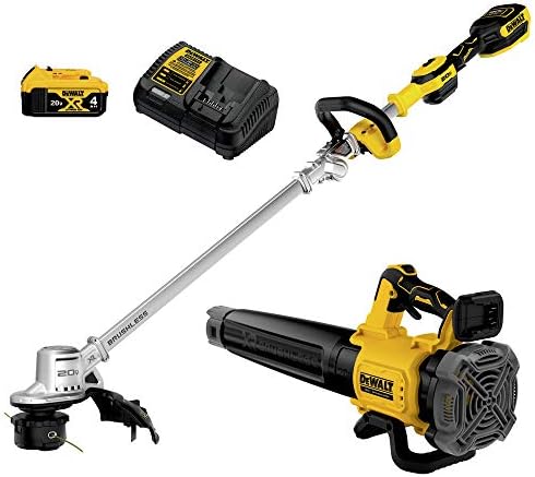 DEWALT 20V MAX String Trimmer & Leaf Blower Kit, Cordless, Battery & Charger Included (DCKO222M1)