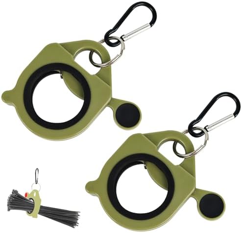 Zip Tie Holder Cable Tie Holder for Tool Belt, Strong Efficient Solution for Cable Tie - Tradie Bits Zip Ties Holder Cable Tie Holder Reusable Simple Safety Organizer (Green 2 Pack)