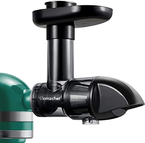 Masticating Juicer Attachment for KitchenAid All Models Stand Mixers, AMZCHEF Masticating Juicer, Slow Juicer Attachment for All Kitchen Aid Mixers, Cold Press Juicer Parts (Green)