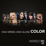 Clairol Nice'n Easy Perfect 10 Permanent Hair Dye, 6 Light Brown Hair Color, Pack of 2