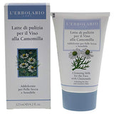 L'Erbolario Chamomile Cleansing Milk - Soothing And Creamy - Formulated For Fragile Skin - Re-Hydrates, Softens And Smoothes Your Skin - For Dry And Sensitive Skin With Chamomile - 4.2 Oz Cleanser