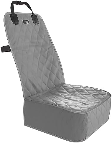 Active Pets Dog Car Seat Cover, Waterproof Front Seat Protector for SUV Truck Sedan, Pet Safety Travel Comfort System with Universal Fit, Grey