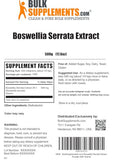 BULKSUPPLEMENTS.COM Boswellia Serrata Extract Powder - from Frankincense Resin, Boswellia Serrata Powder - Herbal Supplement, Gluten Free, 500mg per Serving, 500g (1.1 lbs) (Pack of 1)