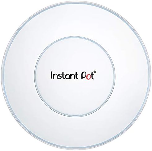 Instant Pot Silicone Lid, 9.8-In, 5-Qt & 6-Qt Pot Lid, From the Makers of Instant Pot, Reusable Silicone Lid for Bowl and Food Cover, Microwave Cover for Food, Transparent White