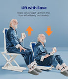 VOCIC Lightweight Electric Chair Lift, Lift Elderly from Floor, Remote Control Floor Lift, Fall Assist Devices, Item Weight 23 LBS, Support Up to 300 LBS, 6 Waterproof Suction Cups
