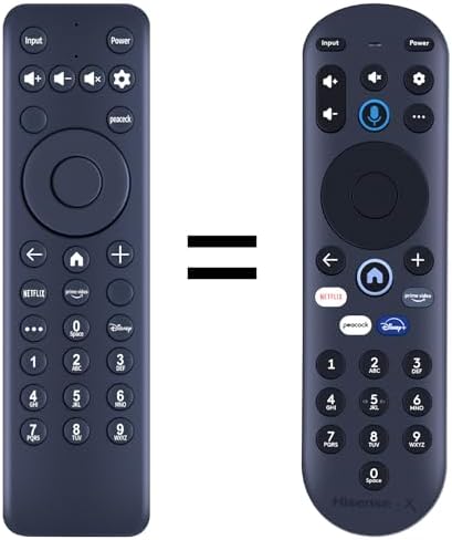 MG3-R34010 / 297107 Replacement IR Remote Control fit for Hisense X UHD LED XClass TV 43A6GX 50A6G R34010BA00-00001, for Pioneer Xumo TV PN50-751-24U CP-RC1NA-23 (Without Voice Function)