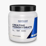 Nutricost Creatine Monohydrate Micronized Powder 500G, 5000mg Per Serv (5g) - Micronized Creatine Monohydrate, 100 Servings, 17.9 Oz