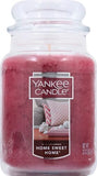 Yankee Candle Home Sweet Home Scented, Classic 22oz Large Jar Single Wick Candle, Over 110 Hours of Burn Time, Ideal for Fall, Outdoors, Home and Christmas Decorations