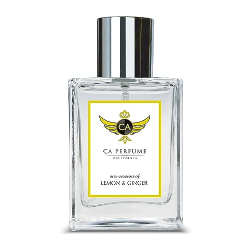 CA Perfume Impression of ACQUA COLONIA Lemon & Ginger For Women & Men Replica Fragrance Dupes Eau de Parfum Spray Bottle 1.7 Fl Oz/50ml-X1
