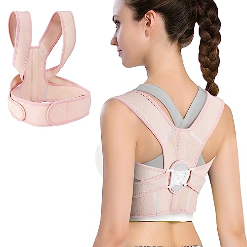 HLOES Posture Corrector for Women and Men,Adjustable Upper Back Brace,Breathable Back Support Straightener,Relieve Waist,Neck,Shoulder,Back Pain
