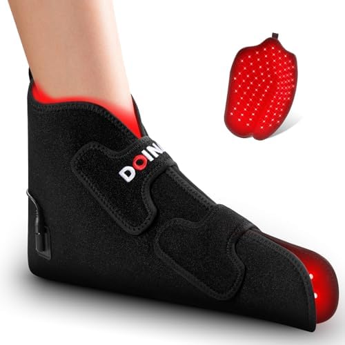 Red Light & Infrared Therapy for Feet—Infrared Light Therapy Feet for Neuropathy Shoe Wraps Toes & Ankle, Infrared Foot Therapy with Pulse Mode