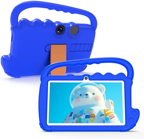 Kids Tablet, Android Toddler Tablet 7 inch Tableta for Kids, 4GB RAM 32GB ROM Supports 1TB Expansion, WiFi-6 Dual Camera 7" IPS Safety Eye Protection Screen Parental Control, Latest Model Kid Tablets