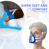 NATAKU CPAP' Mask Liners Kit - Compatible with AirFit F20 & AirTouch F20 for Reducing Air Leakage, Soft Strap Covers for Most Headgear Strap Reduce Red Mark, NOT for Mirage Quattro, F30/Nasal Mask