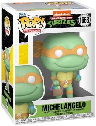 POP! Vinyl: Teenage Mutant Ninja Turtles (TMNT) Easter - Michelangelo - Teenage Mutant Ninja Turtles Retro/Classic - Collectable Vinyl Figure - Gift Idea - Official Merchandise