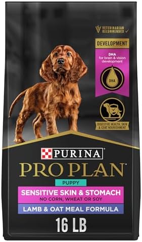 Purina Pro Plan Sensitive Skin and Stomach Puppy Food Lamb and Oat Meal Formula - 16 lb. Bag
