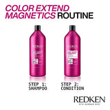 Redken Color Extend Magnetics Shampoo | For Color-Treated Hair | Gently Cleanses & Protects Color | With Amino Acid | Sulfate-Free | 33.8 Fl Oz