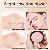 Wugbc Baked Foundation Makeup, Brighten Powder Palette, Color Correcting Tint Moisturizer Minerals Blush Highlighter Buildable Coverage, Natural Light Sheer Glow Finish-Porcelain