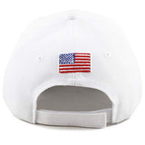 The Hat Depot Original Exclusive Donald Trump 2020 "Keep America Great/Make America Great Again 3D Signature Cap (5. MAGA-White)