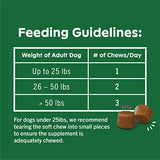 GREENIES Supplements Dog Skin & Coat Supplements With Fish Oil & Omega 3 Fatty Acids, 40 Count Chicken-Flavor Soft Chews for Adult Dogs