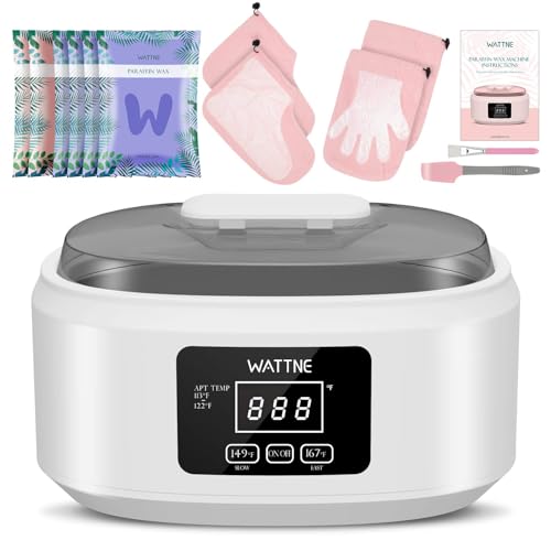 Paraffin Wax Machine for Hand and Feet -Paraffin Wax Warmer Moisturizing Kit Auto-time and Keep Warm Paraffin Hand Wax Machine for Arthritis (White)