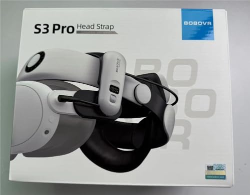 BOBOVR S3 Pro Battery Strap Accessories,Head air Conditioning and 10000mah hot-swappable Battery Pack,Compatible with Meta Quest 3/Quest 3s