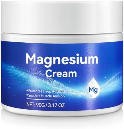 Magnesium Lotion - Topical Magnesium Oil for Feet with Vitamin E - Organics Magnesium Body Butter for Promotes Deep Relaxation, Soothes Muscle Tension, Enhances Overall Well-Being