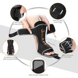 Plantar Fasciitis Night Splint: Adjustable Plantar Fasciitis Brace with Arch Support | Dorsal Night Splint for Women Men | Dual Effective Plantar Fasciitis Relief Achilles Tendonitis Foot Drop Heel Pain Black