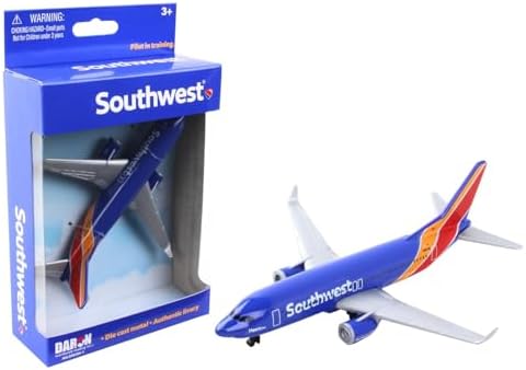 Daron Toy Airplane – Southwest Airlines – Die-Cast Metal Model Airplane Toy with Plastic Parts for Kids Ages 3+