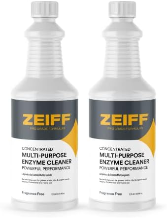 Pro-Grade Multi-Purpose Probiotic Enzyme Cleaner - Powerful Cleaning & Odor Eliminating Formula For Professional & Home Surfaces - 32 Ounce - Fragrance Free, 2 Pack