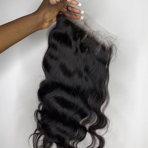 BEEOS Skinlike Real HD Lace Closure Only, 6x6 Body Wave 0.10mm Ultra-Thin Invisible HD Lace Virgin Human Hair Closure Pre Plucked Natural Hairline 20 Inch