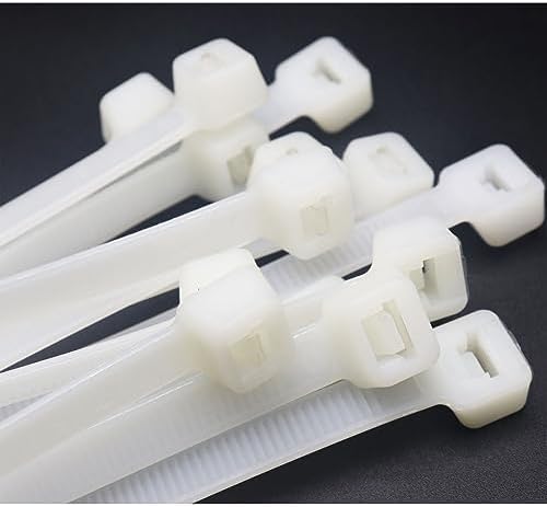Extra long zip ties 48 inch white Large cable ties heavy duty outdoor use 250 lbs thick Nylon plastic Zipties 18 pcs