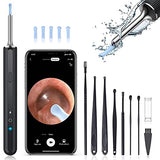 LEIPUT Ear Wax Removal - Earwax Remover Tool with 8 Pcs Ear Set - Ear Cleaner with Camera - Earwax Removal Kit with Light - Ear Camera with 6 Ear Spoon - Ear Cleaner for iOS & Android