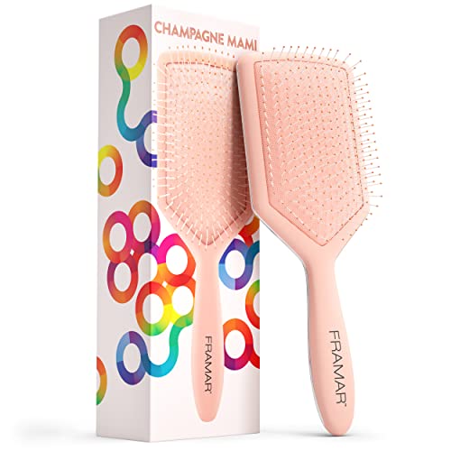 FRAMAR Paddle Brush For Thick Hair, Paddle Hair Brush, Detangle Brush, Wet Paddle Brush, Hairbrush For Women, Hair Brush For Men, Wet Detangler Hair Brush