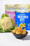 RHYTHM SUPERFOODS Crunchy Cauliflower Bites - Organic & Non-GMO, Vegan, Gluten-Free, Vegetable Superfoods - Salted, 1.4 Oz (Pack Of 8)