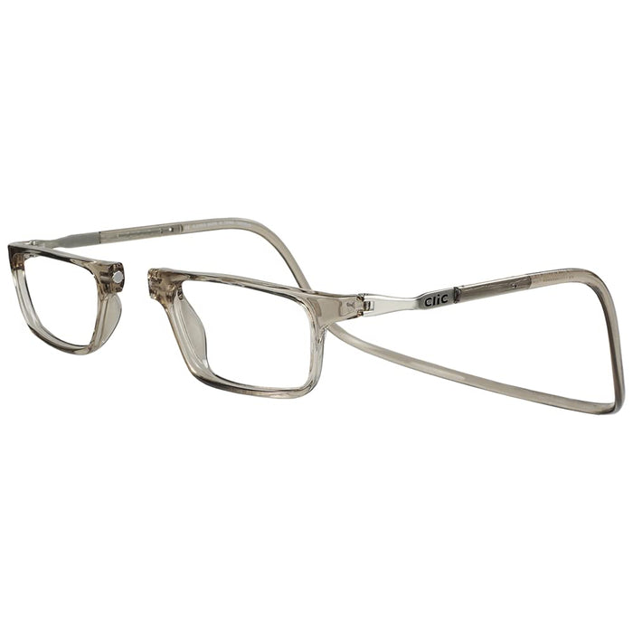 Clic XL Magnetic Reading Glasses (Wide Frame), Computer Readers, Replaceable Lenses, Executive XL, (XL-XXL, Grey, 2.50 Magnification)