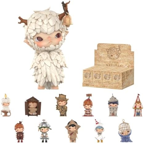 POP MART Hirono Shelter Series Figures, 12PCs HIRONO Blind Box Figures, Random Design Action Figures Collectible Toys Home Decorations, Holiday Birthday Gifts for Boys and Girls, Whole Set