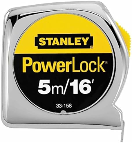 2 Pack Stanley 33-158 5m/16 ft x 3/4 in PowerLock Tape Measure - Metric / Standard Graduations