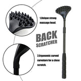 EASACE Back Scratcher for Women Men Extendable with Strong ABS Massage Head, 21inch Body Scratcher for Adults - Pets Compact - Retractable（Black）