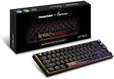 PowerColor USB-C x Ducky One 2 SF RGB Mechanical Keyboard with Kailh Brown Switches (Renewed)