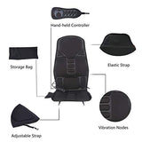 SLOTHMORE IDODO Vibration Back Massage Cushion, Massager Chair Pad with Heat, 10 Vibrating Motors & Heating Therapy to Release Stress and Fatigue for Car Use, Home or Office
