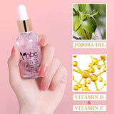 nbc BeautiLab Nail Cuticle Oil, 2Pcs 30ml Rose & Strawberry Cuticle Oil Set Nail Growth Oil with Vitamin E, Jojoba Oil Natural Plant-based Cuticle Oil for Nails Smoothing, Nourishing, Moisturizing