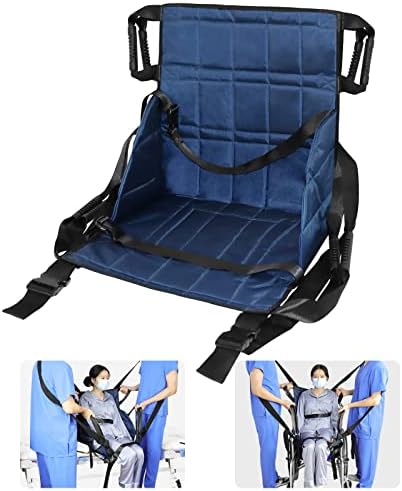 YHK Lift Stair Slide Board Transfer, Evacuation Elevator Slide, Nylon Lift Sling Transfer Board for Body Lift, Turning (with Shoulder Strap)