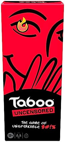 Hasbro Gaming Taboo Uncensored Board Game for Adults Only | Ages 17+ | 4+ Players | 20 Mins. Avg. | Hilarious NSFW Party Games for Adults