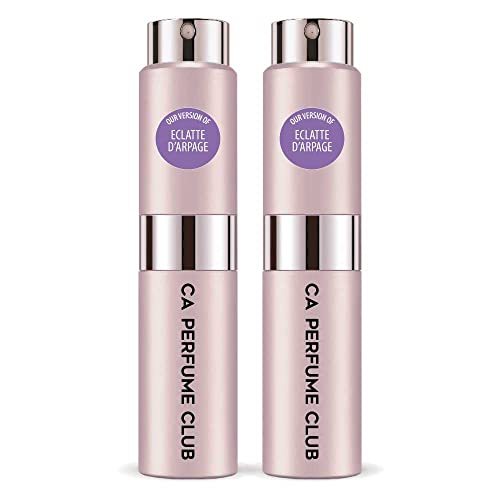 CA Perfume Impression of Lnvn Eclatte D'arpage For Women Replica Version Fragrance Dupes Concentrated Long Lasting Eau de Parfum Spray Refillable Atomizer Bottle 0.27 Fl Oz-X2