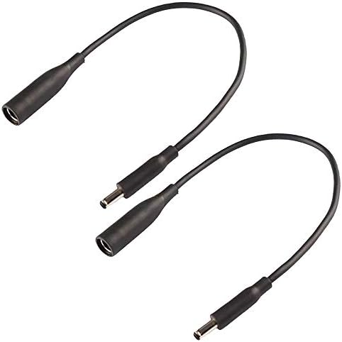 Dongle Tip Adapter Converter Cable for Dell 7.4mm to 4.5mm Smart Tip Connector DC Cord for Dell Inspiron 11 13 14 15 17 3000 5000 7000 D5g6m 0d5g6m M3800-2Pack